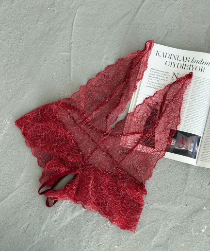 Kadın Kırmızı Bodysuit